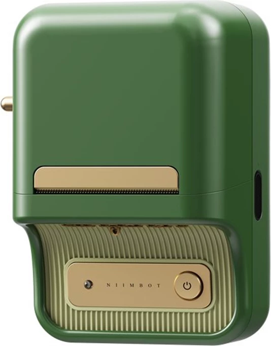 Shtypës etiketash portabël, Niimbot, B21 Pro, 300 dpi, gjerësi printimi 20-50 mm, Bluetooth, bateri 1500 mAh, jeshile e errët