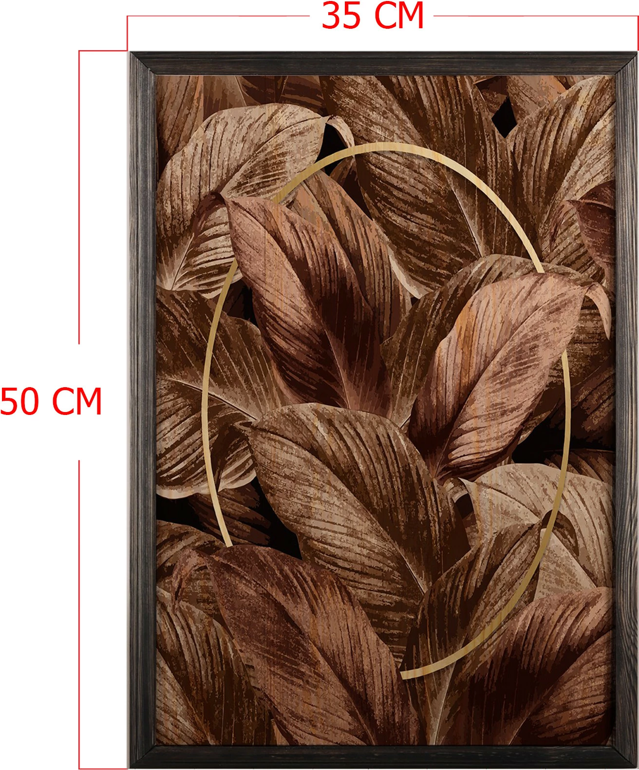 Pikturë dekorative me kornizë druri Wallity, vjeshtë, shumëngjyrëshe, 35x50cm