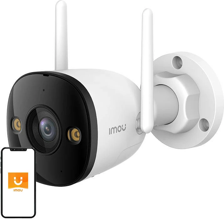 Kamerë IP e jashtme IMOU Bullet 3, 3MP, Wi-Fi, me alarm, detektim njerëzish dhe automjetesh, e bardhë