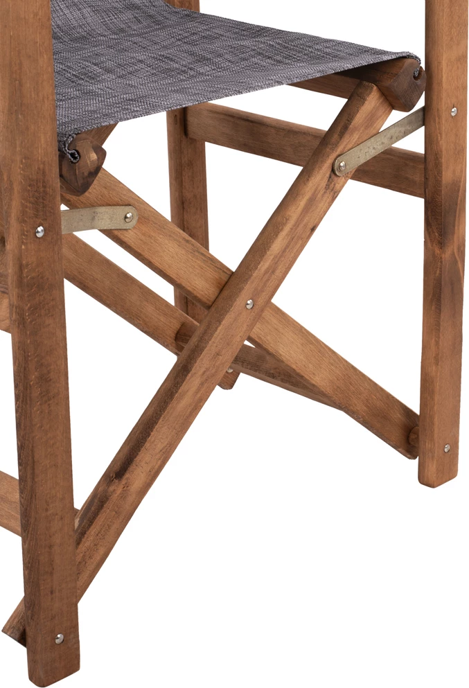 Karrige drejtorësh Limnos, ngjyrë arre, me tekstilene gri, FH10368.10