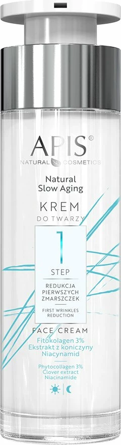 Krem fytyre për femra APIS Natural Slow Aging Step 1 Reduction of First Wrinkles, 50ml