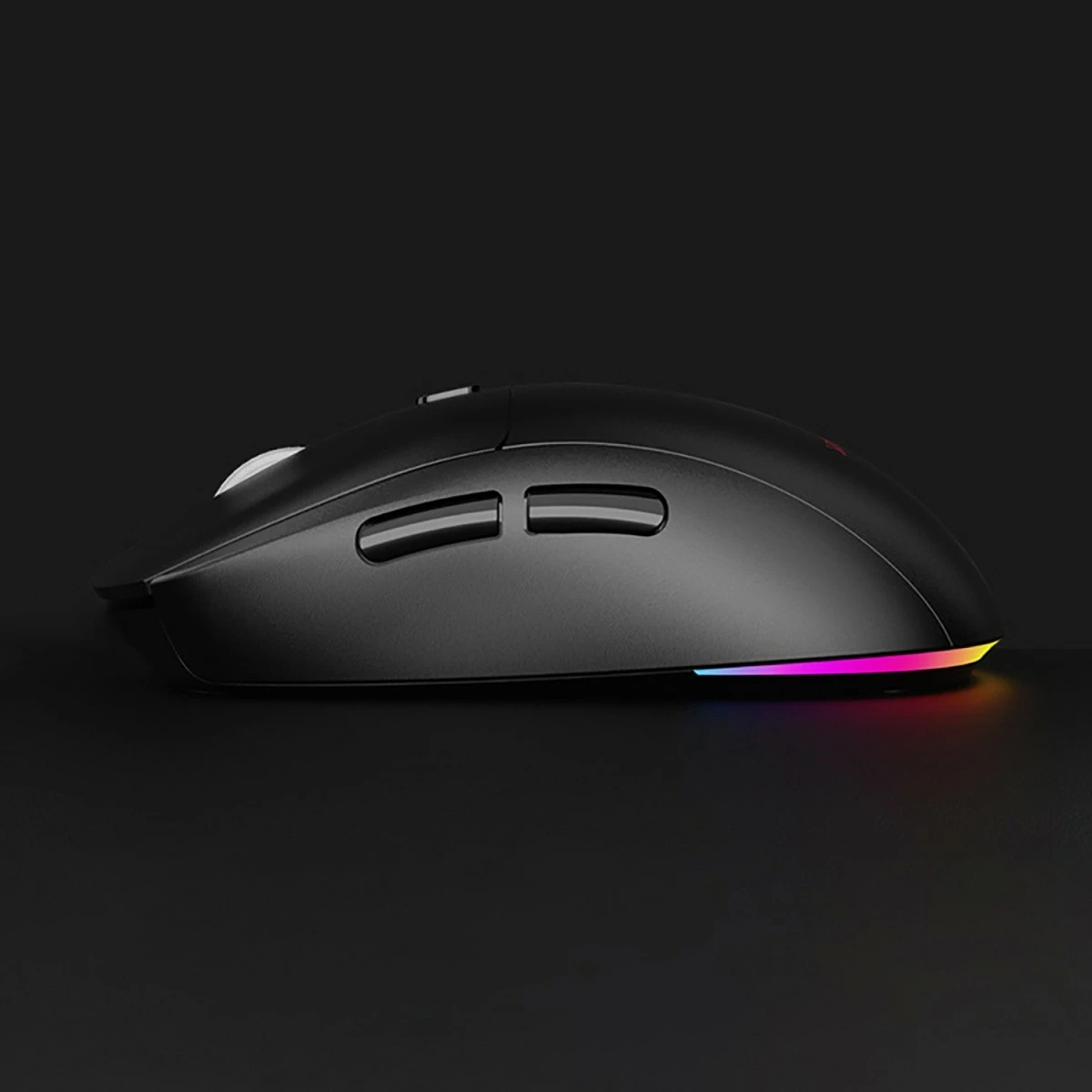 Maus pa kabllo Media-Tech MT1124 2-në-1 BT 5.0/RF 2.4GHz 1200-3200 DPI USB-C i rikarikueshëm ndriçim RGB, e zezë