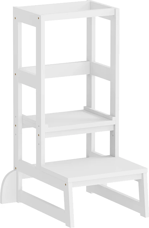 Kullë mësimore për fëmijë Montessori PEPE, dru pishe, e bardhë, FH9291.03, 45.7x51x90cm