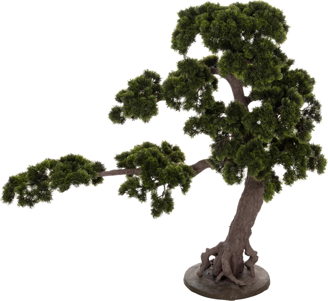 Bimë sintetike dekorative në vazo, FH7976, Pema e bukur e pishës (Bonsai), 55x130x114H cm