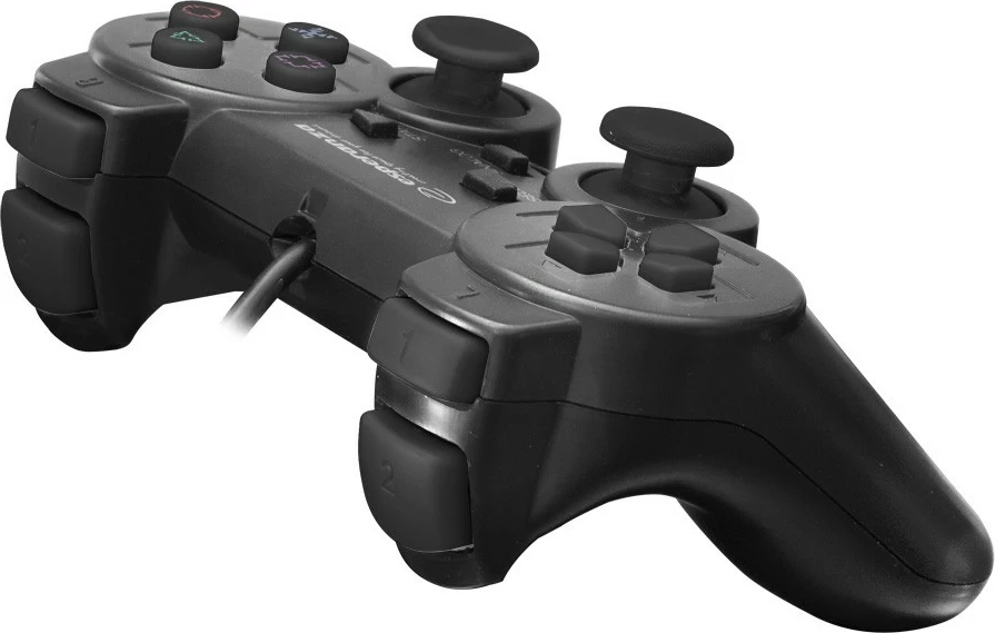 Gamepad Esperanza EGG107K për PC/PS3, me kabllo, i zi