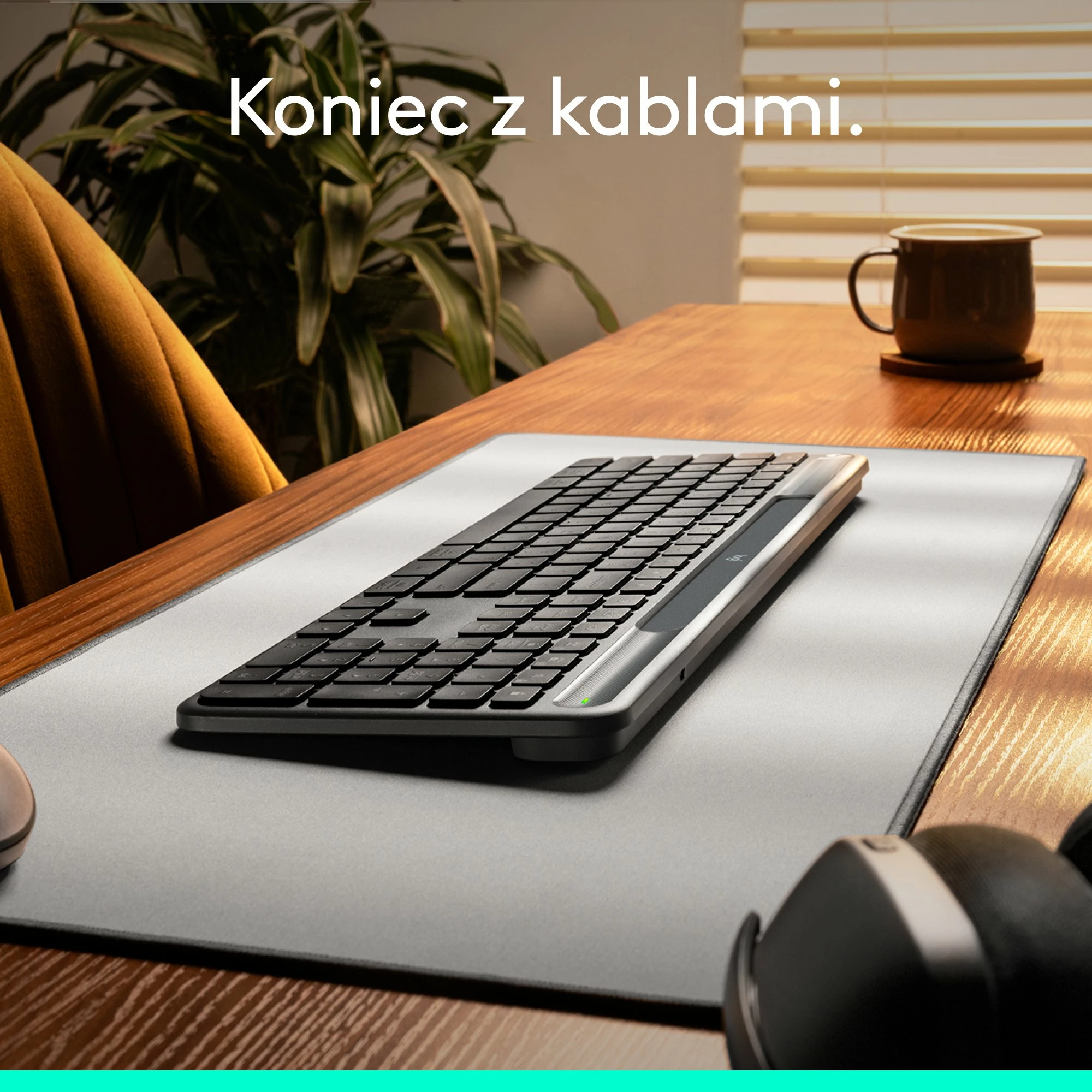 Tastierë wireless Logitech Slim Solar+ 920-013764, US layout, Bluetooth/Logi Bolt, full-size me numpad, Graphite