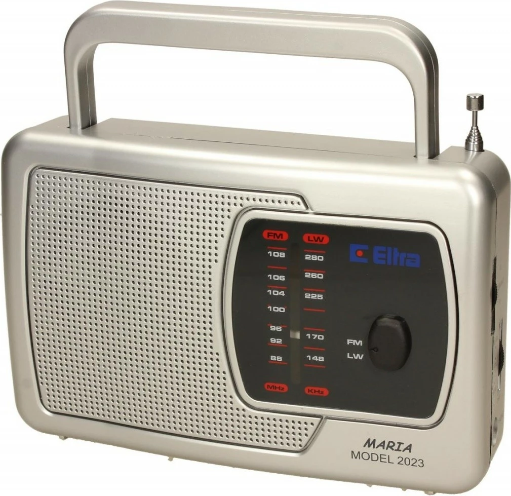 Radio portabile Eltra MARIA Silver, mono, FM/LW, argjend