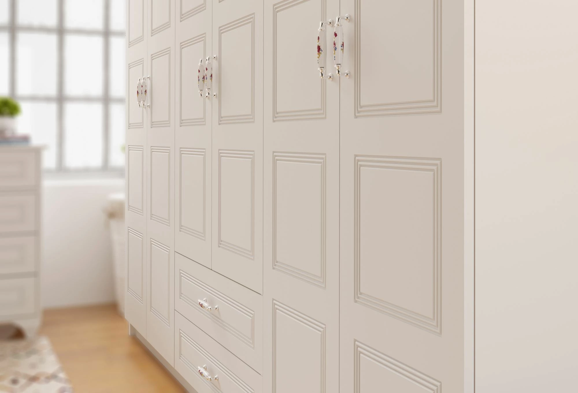 Dollap Skye Decor, ngjyrë e bardhë mat, RB-003