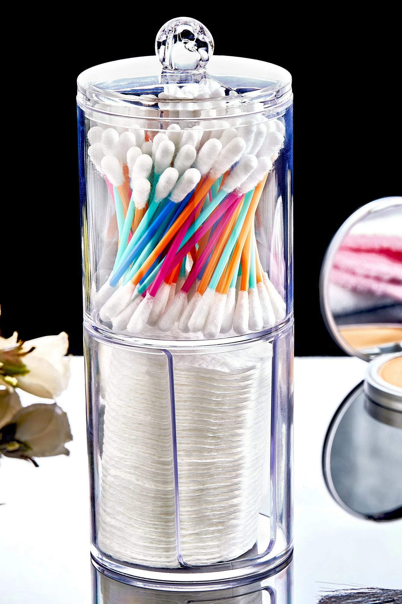 Organizues tavoline akrilik, dizajn Aberto, FT - 014, transparent, 7x7x19cm