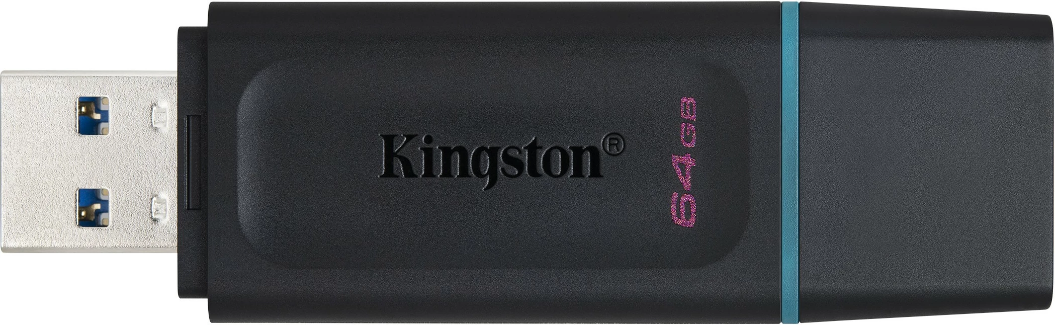 USB 3.2 Flash Drive Kingston DataTraveler Exodia, 64 GB, USB Type-A, Black, Turquoise