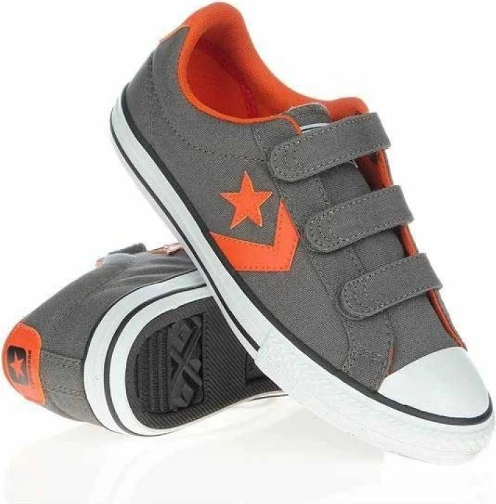 Atlete për fëmijë Converse, gri/portokalli