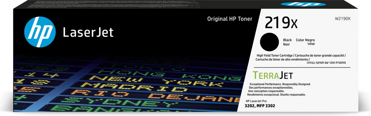 Toner HP 219X W2190X rendiment i lartë 3200 faqe XL, e zezë