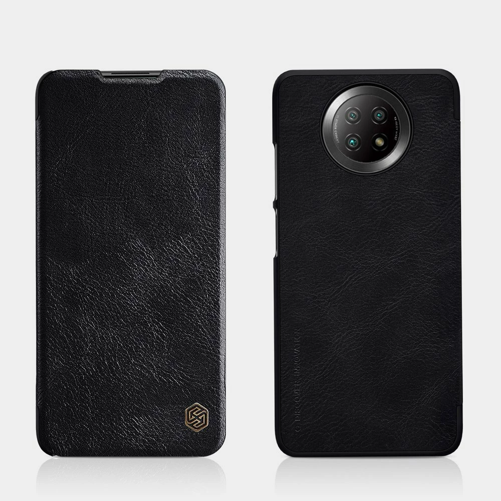 Mbështjellës Nillkin Qin për Xiaomi Redmi Note 9T 5G, lëkurë, kafe