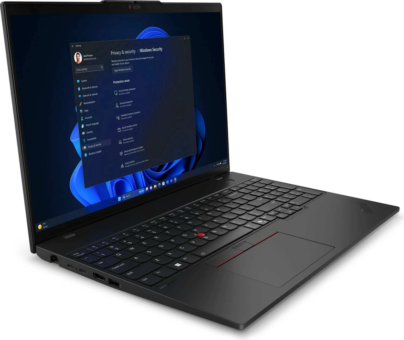 Laptop Lenovo ThinkPad L16 G1, 16", Intel Core Ultra 7 155U, 32GB RAM, 1TB SSD