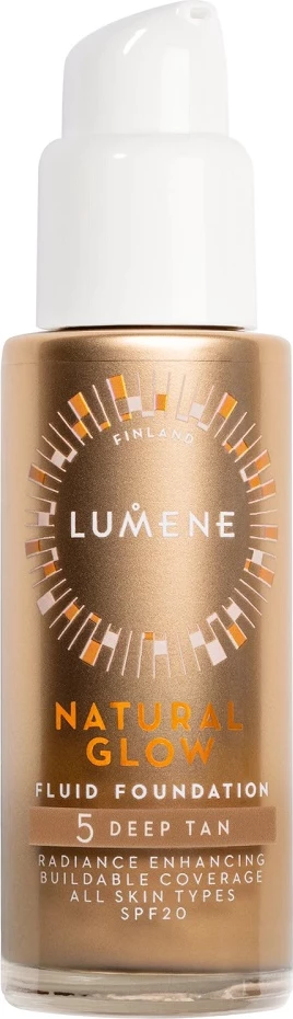 Fondatinë për femra Lumene Natural Glow Fluid Foundation SPF20 5 Deep Tan 30ml