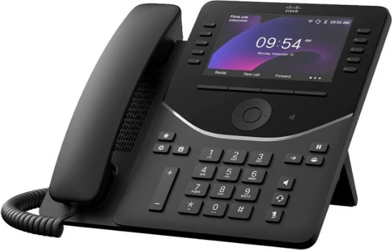 Telefon IP Cisco 9861, 10 linja, Bluetooth, Wi-Fi, Ekran 5 inç, i zi