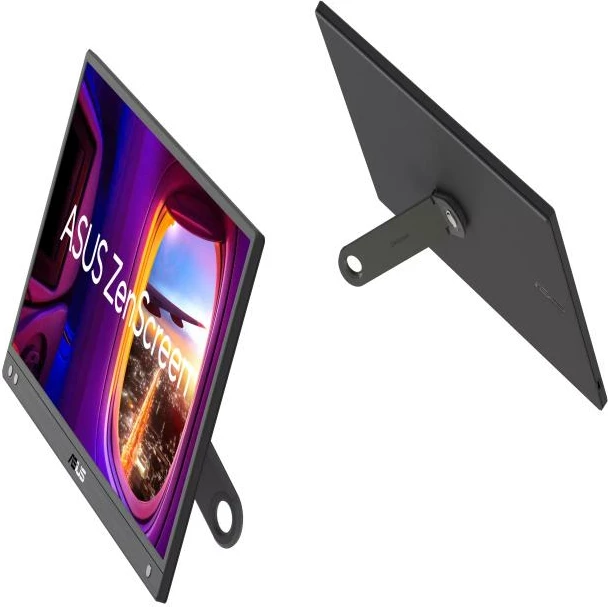Monitor portativ ASUS ZenScreen MB166CR (90LM07D3-B03170) 15", e zezë