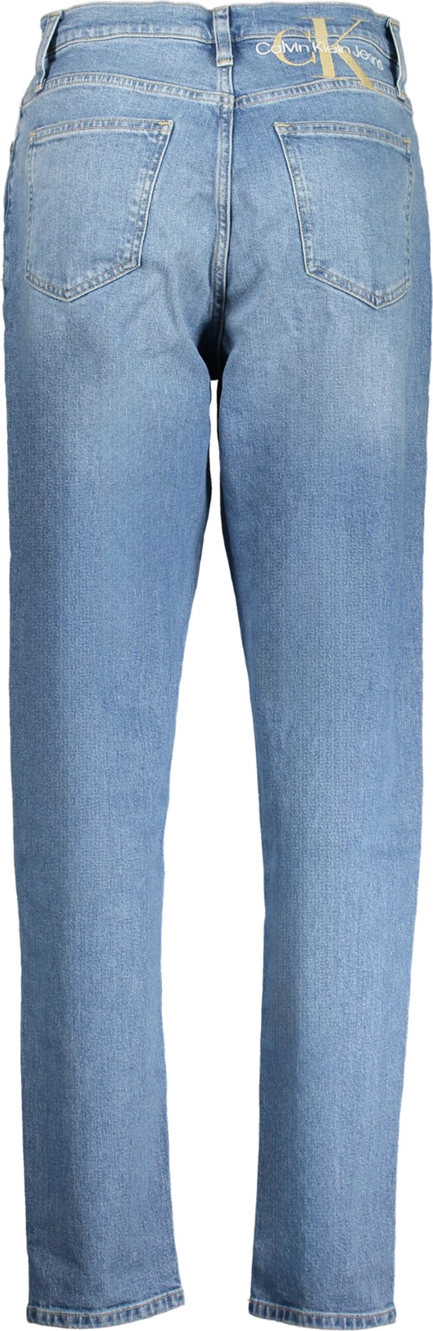 Pantallona xhins Calvin Klein mom jeans femra, të kaltërta