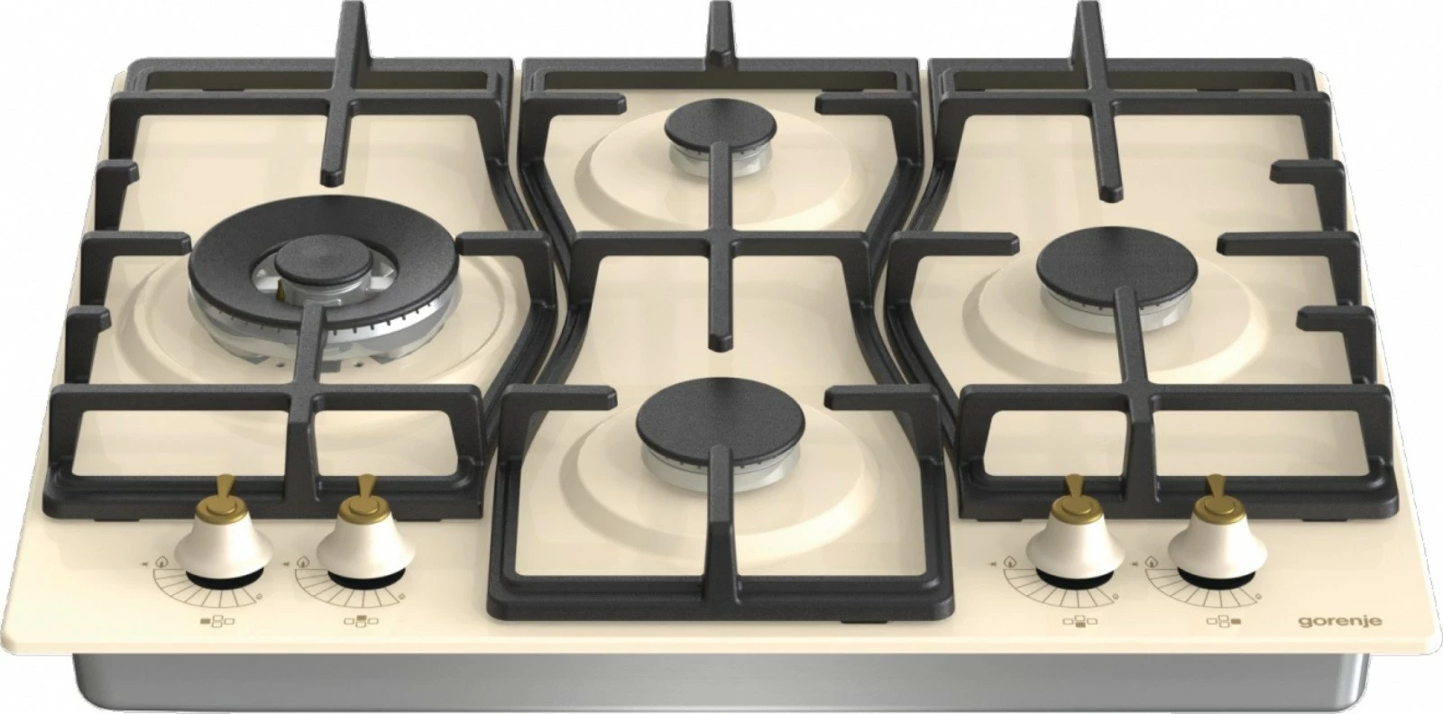 Sobë gazi Gorenje GW6D42CLI, 4 zona, krem