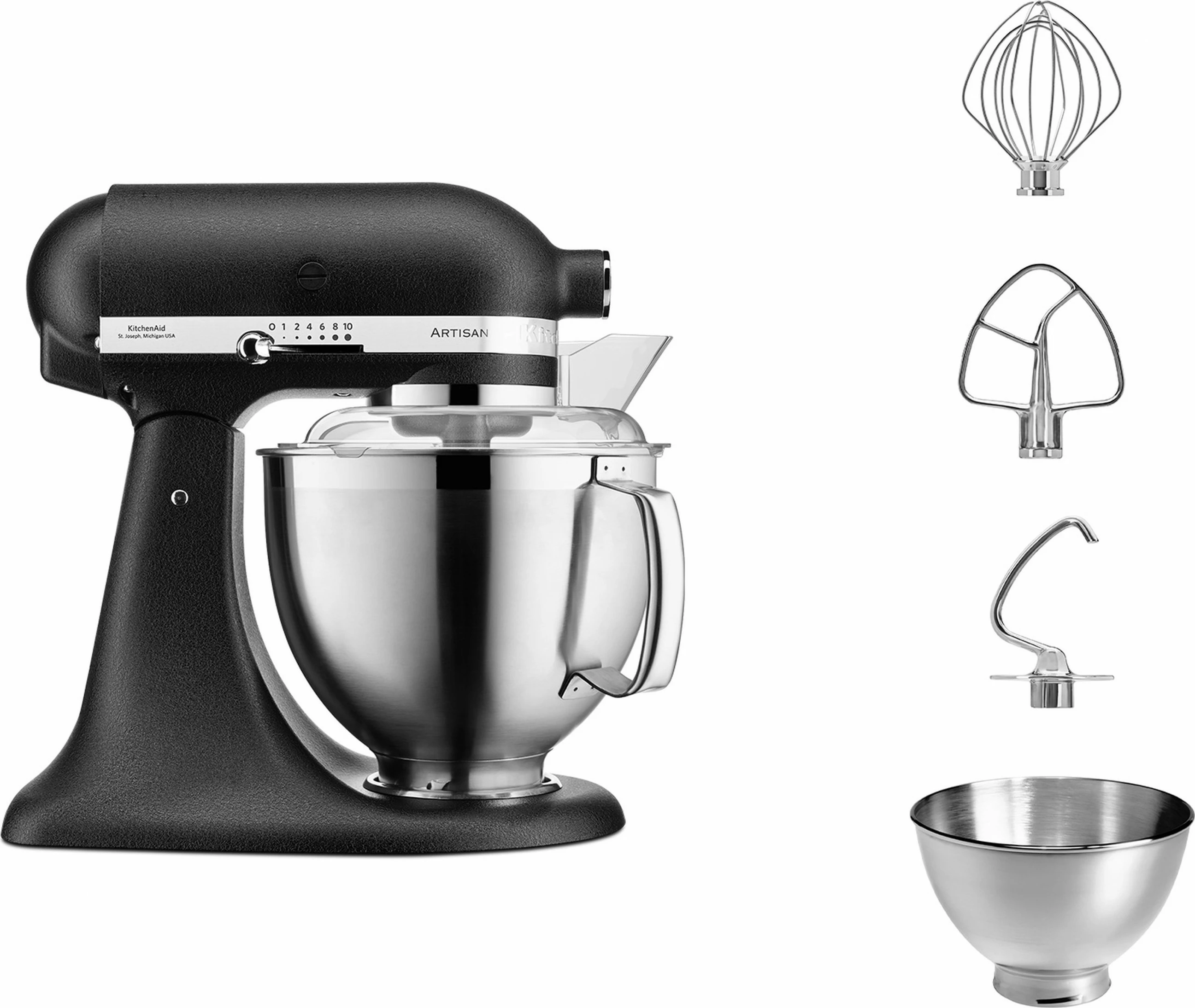 Mikser kuzhine KitchenAid 5KSM185PSEBK 4.8L, truffle black