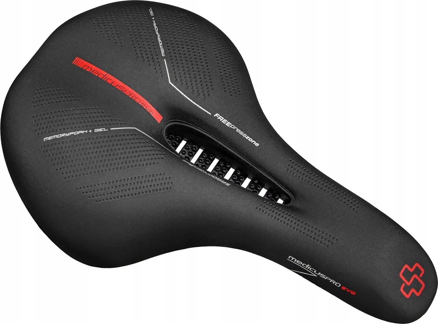 Sella biciklete Wittkop Medicus PROevo 1.0 (TRK), e zezë