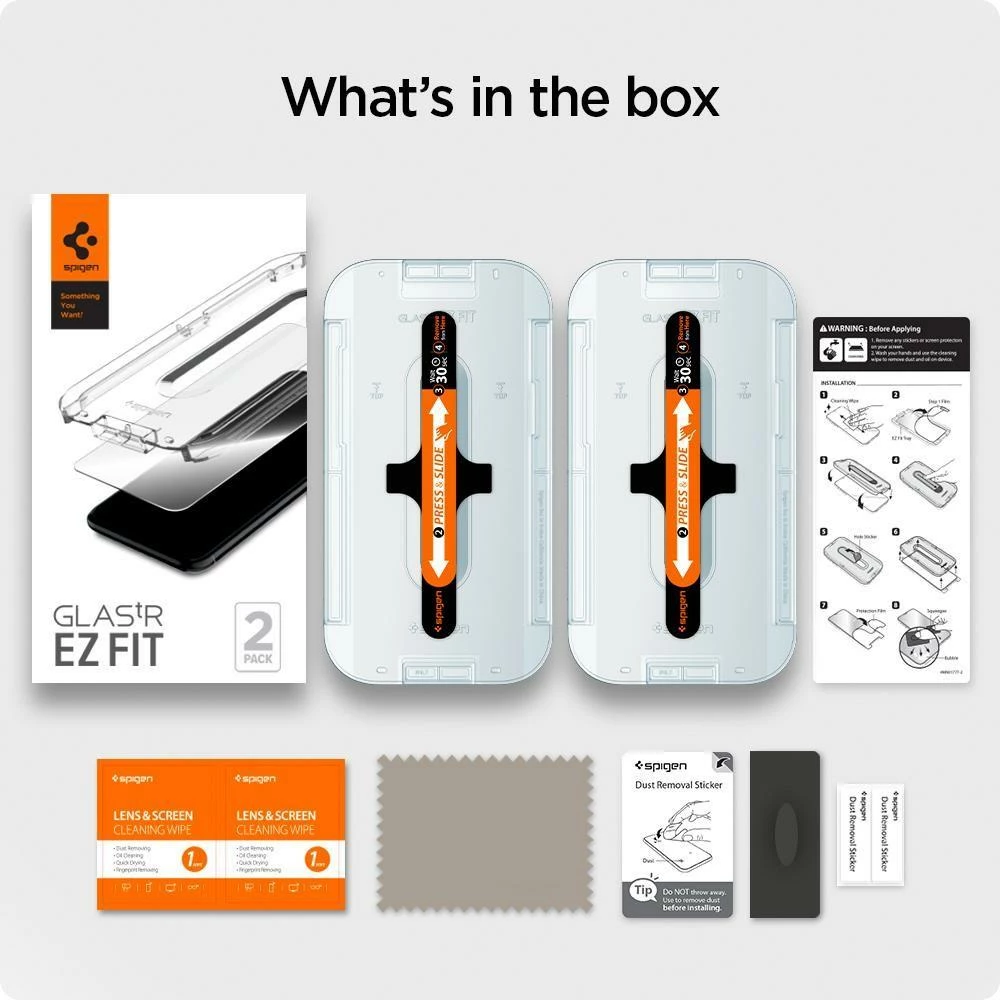 Xham mbrojtës Spigen Glas.tR EZ Fit për iPhone 12 / iPhone 12 Pro, 2 copë