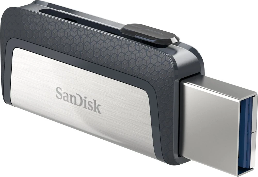USB Flash SanDisk Ultra Dual Drive, 64 GB, USB Type-A / USB Type-C, Zi