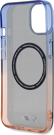 Mbështjellës BMW Gradient Bumper MagSafe për iPhone 15 Plus / 14 Plus, Gri
