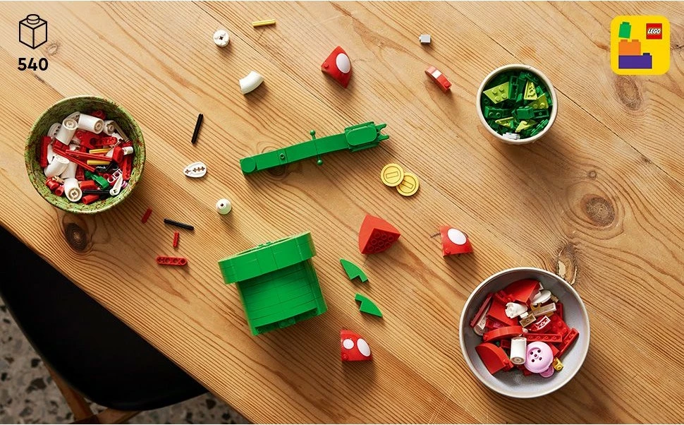 Set ndërtimi LEGO Super Mario Piranha Plant, 540 copë, shumëngjyrësh