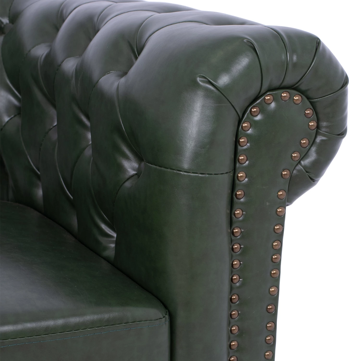 Divan 2 vendesh T.Chesterfield FH3010.08 PU Jeshile Cypress 150x90x72cm