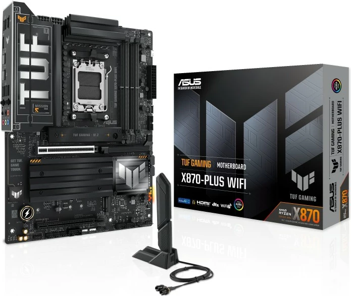 Pllakë amë ASUS TUF GAMING X870-PLUS WIFI, Socket AM5, DDR5-SDRAM, 192 GB