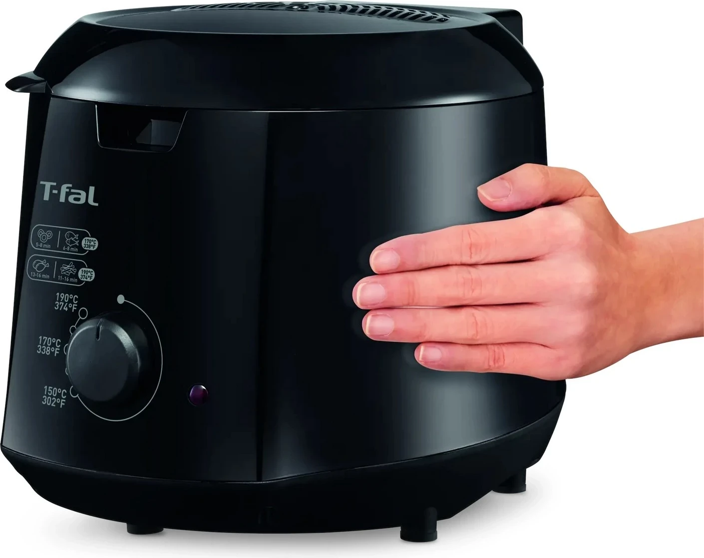 Fritezë elektrike Tefal Principio FF230831 1000W 0.6kg, e zezë