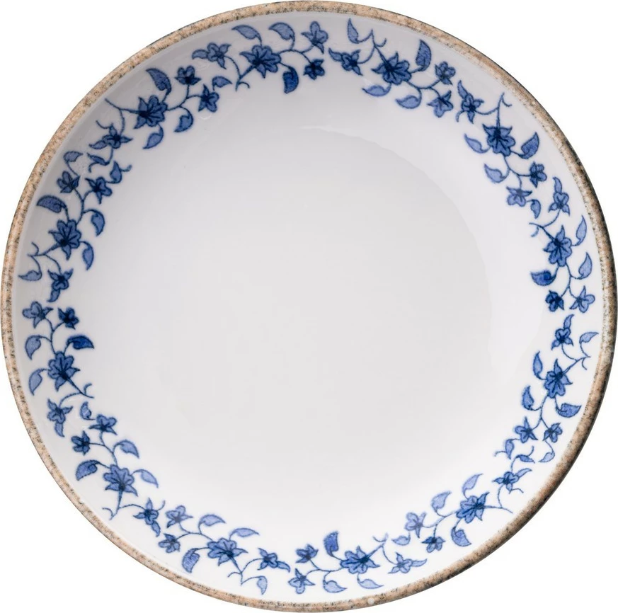 Set darke prej porcelani, 18 pjesë, Hermia Concept, BNEO18Y4890726, ngjyrë kaltër dhe e bardhë