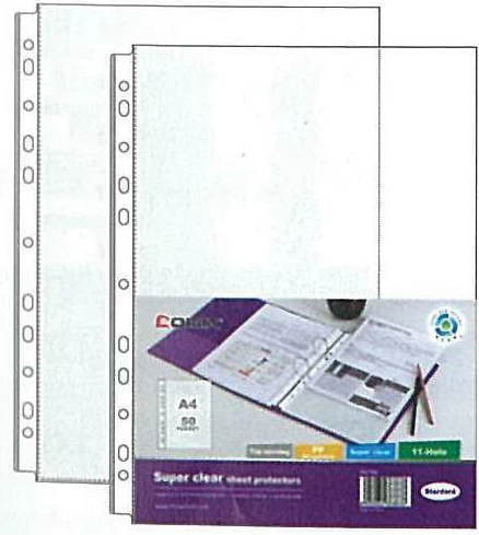 Fletë mbrojtëse A4 me vrima të shumëfishta NEXT, 100 copë