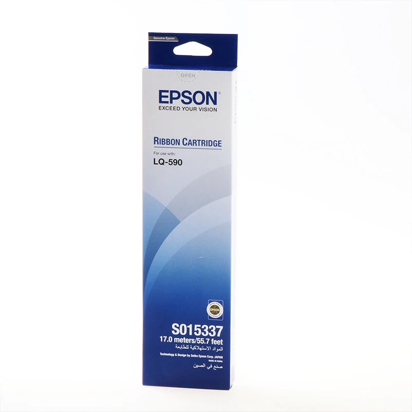Ribon printeri Epson S015337 C13S015337 për LQ-590, 17 m, 5,000,000 karaktere, i zi