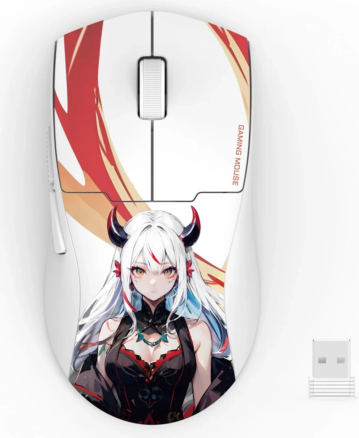 Maus Redragon M918-AKG-PRO K1NG PRO MAX 1K, i bardhë-zi