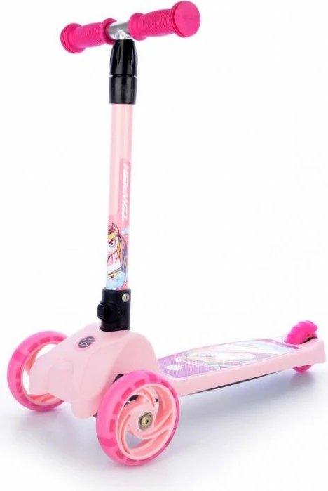 Trotinet për fëmijë Tempish, jeshile dhe rozë