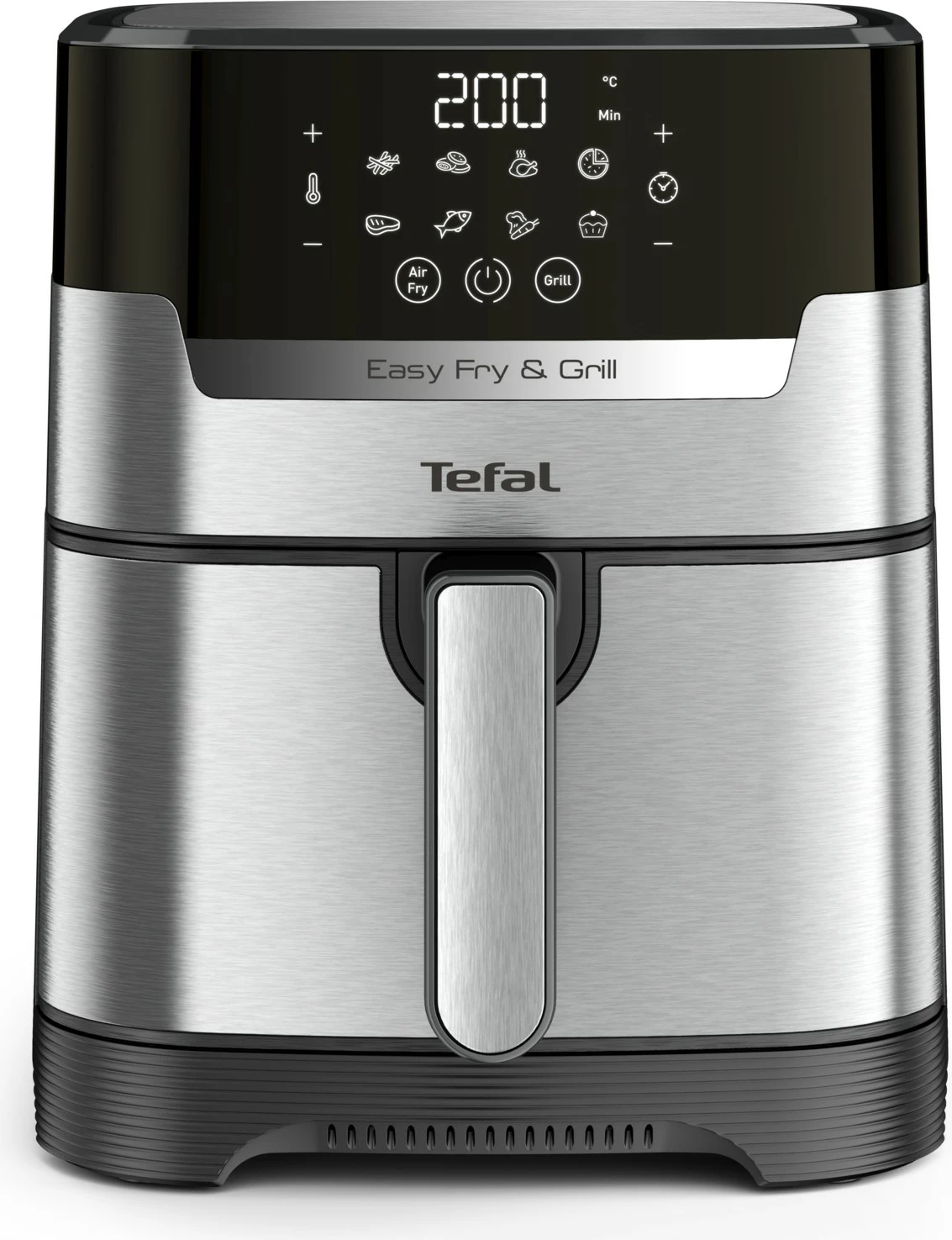 Fritezë me ajër të nxehtë Tefal Easy Fry & Grill EY505D, 4.2 L, çelik inox