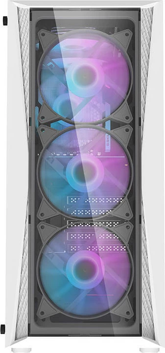 Kasë Darkflash DK352 Plus, Middle Tower, 4 ventilatorë ARGB, bardhë/zezë