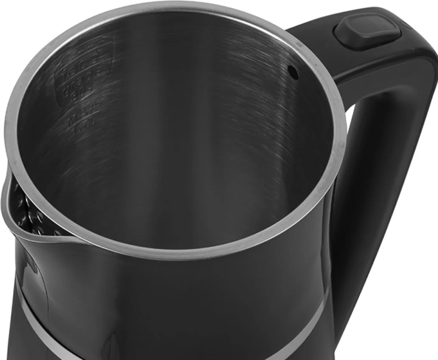 Zierëse uji elektrike, Elit, ELEGANCE 1.7B, 1.7L 1850-2200W, mur i dyfishtë inox, bazë 360°, e zezë