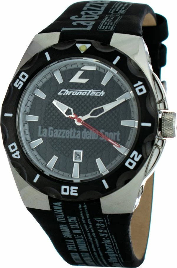 Orë  Chronotech, 43mm, e zezë