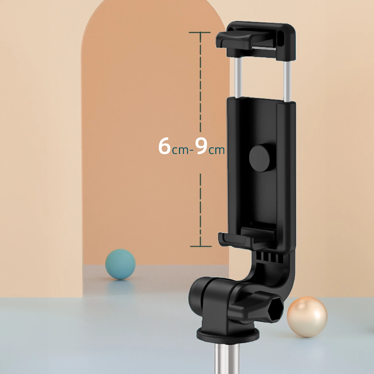 Selfie stick Hurtel WRY1S me tripod, për telefon, 67 cm, e zezë