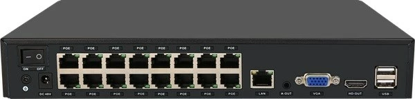Regjistrues rrjeti Foscam FNA216HE, 16 kanale, 8MP, PoE, i zi