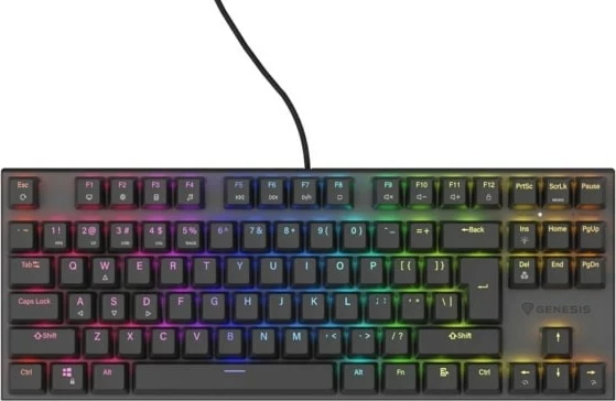 Tastierë mekanike Genesis Thor 303 TKL RGB, Outemu Brown, e zezë