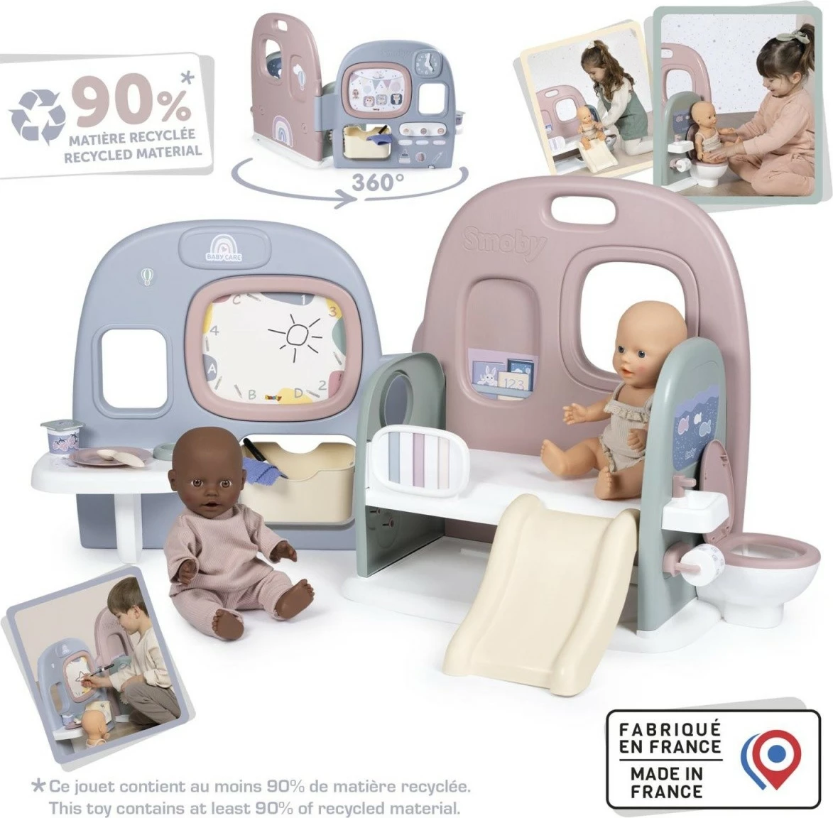 Kënd loje për kukulla Smoby Baby Nurse 7600240308, plastikë, shumëngjyrësh