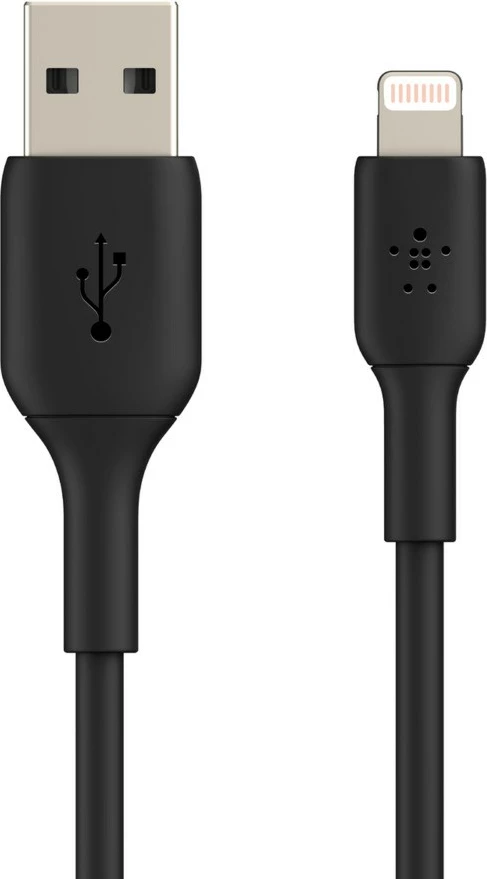 Kabllo Belkin PVC USB-A në Lightning, 1M, e Zezë