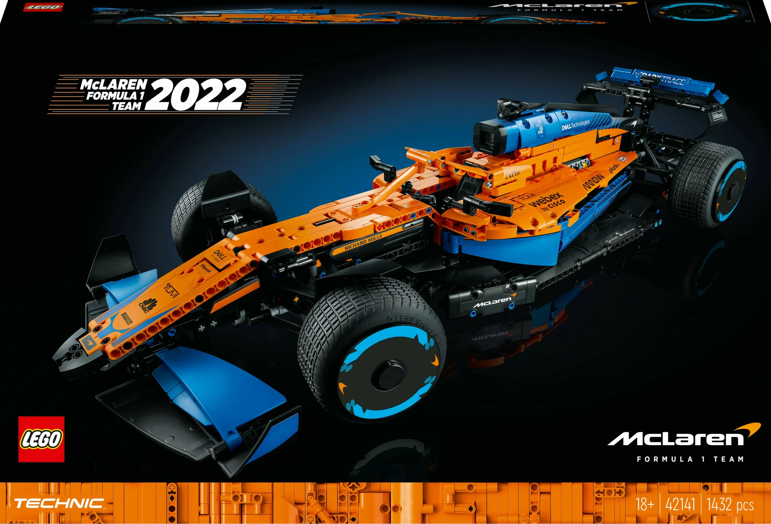 Set për ndërtim LEGO Technic McLaren Formula 1, 1434 pjesë, shumëngjyrësh