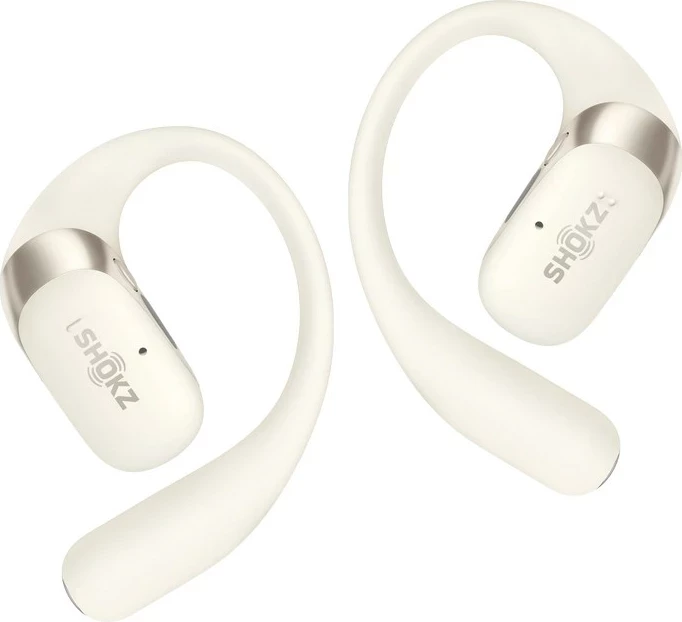Kufje wireless SHOKZ OpenFit 2, ear-hook, Bluetooth, Bezhe