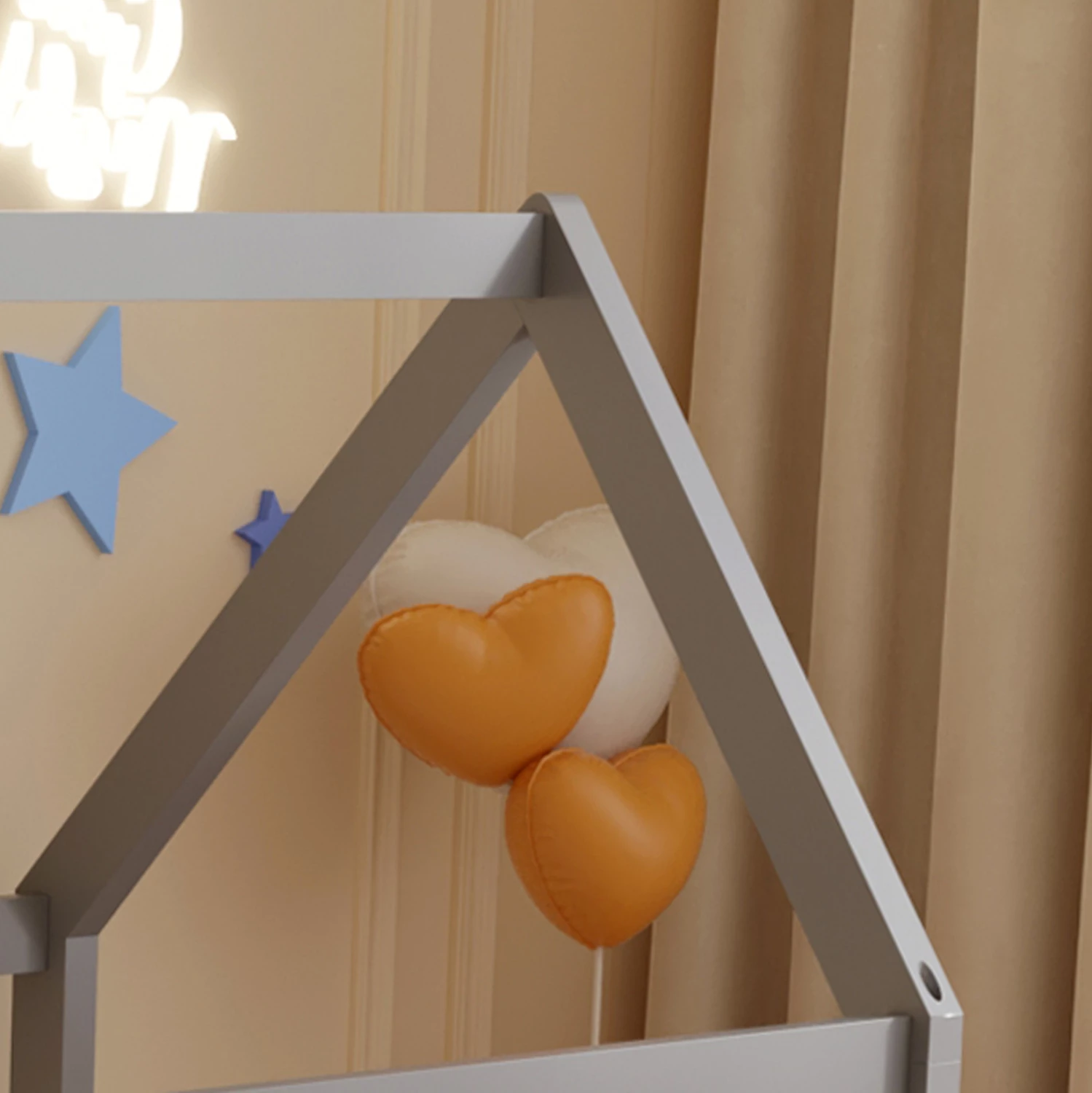 Krevat për fëmijë PEPE FH677.05 t.MONTESSORI DRU PISHË NGJYRË GRI - 190x90cm