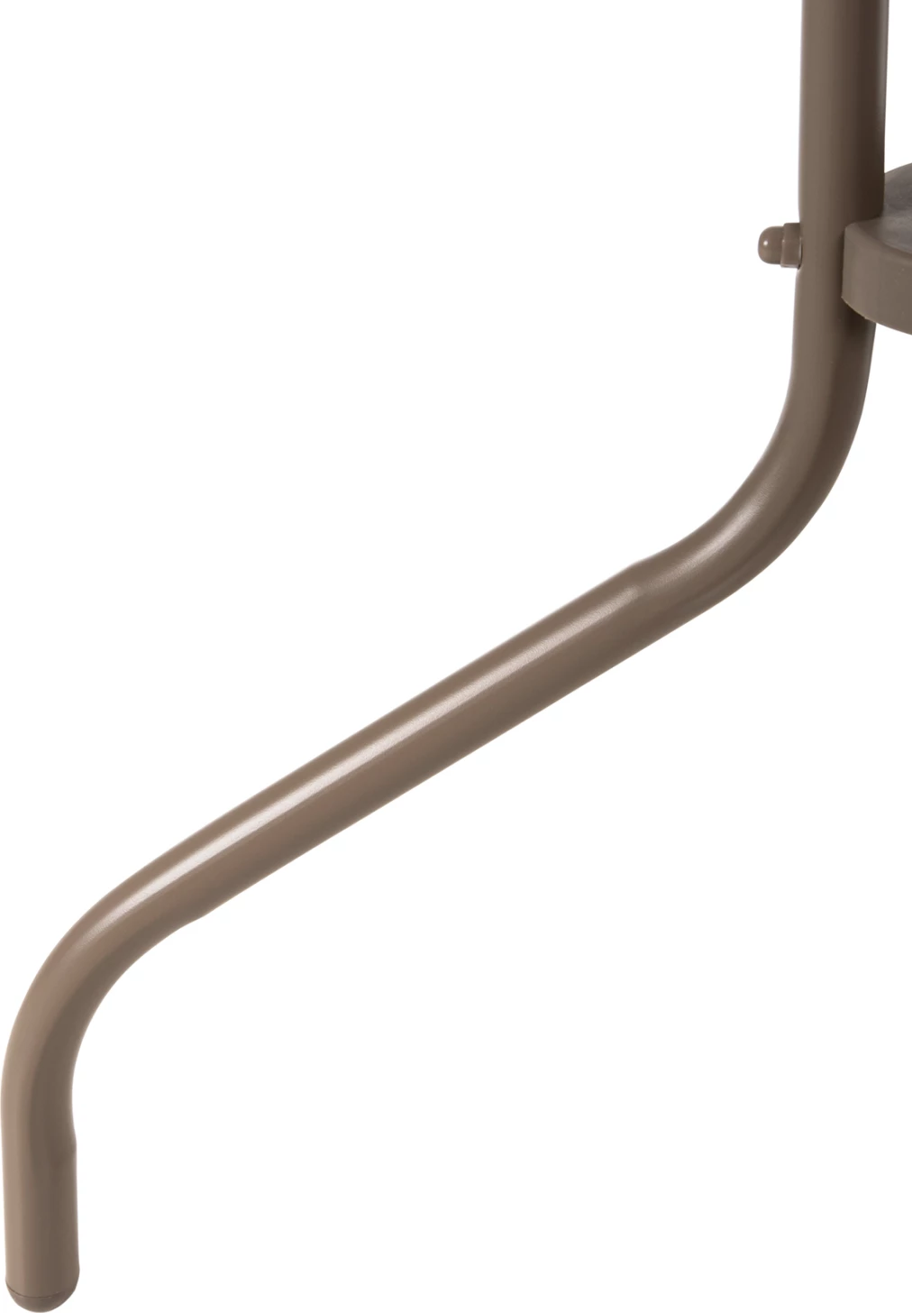 Tavolinë e rrumbullakët për jashtë, ngjyrë shampanjë, FH5079.04, sipërfaqe tavoline prej xhami, Φ60x70H cm